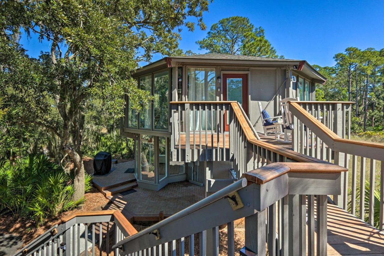 Airy Treehouse With Bikes Walk To Harbour Town! Villa Хилтън Хед Айлънд Екстериор снимка